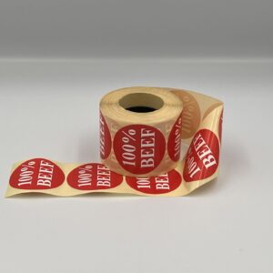 100% Beef Labels