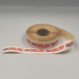 English Flag Labels
