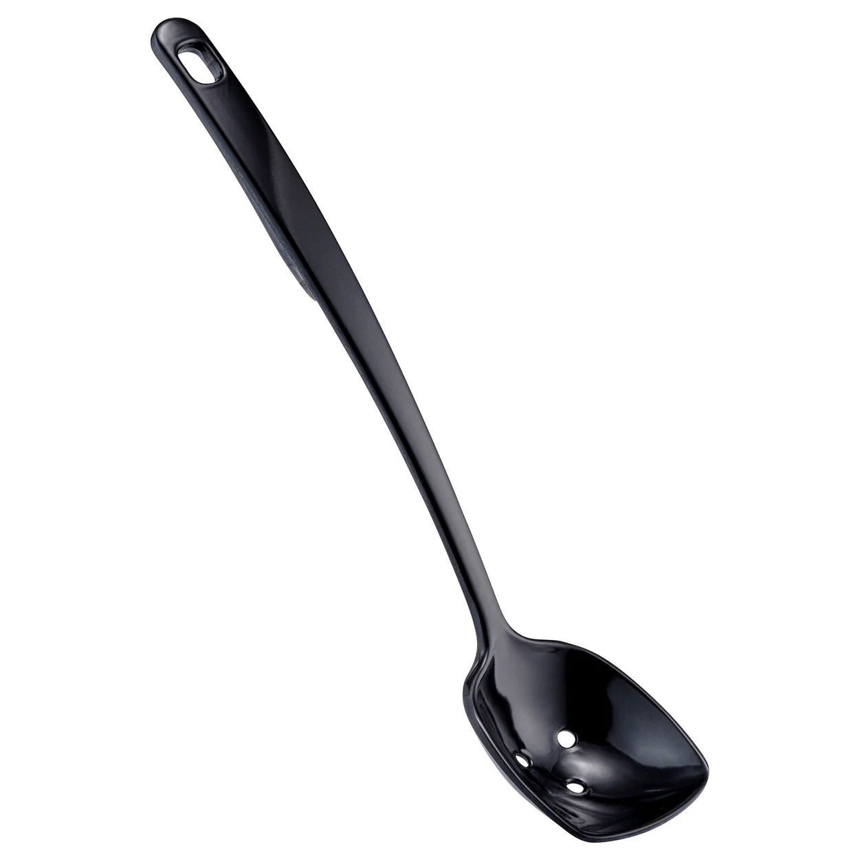 TB103N Black Melamine Perforated Spoon 250mm 25ml